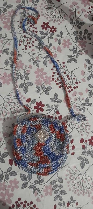 hand made crochet ladies shoulder bags 7