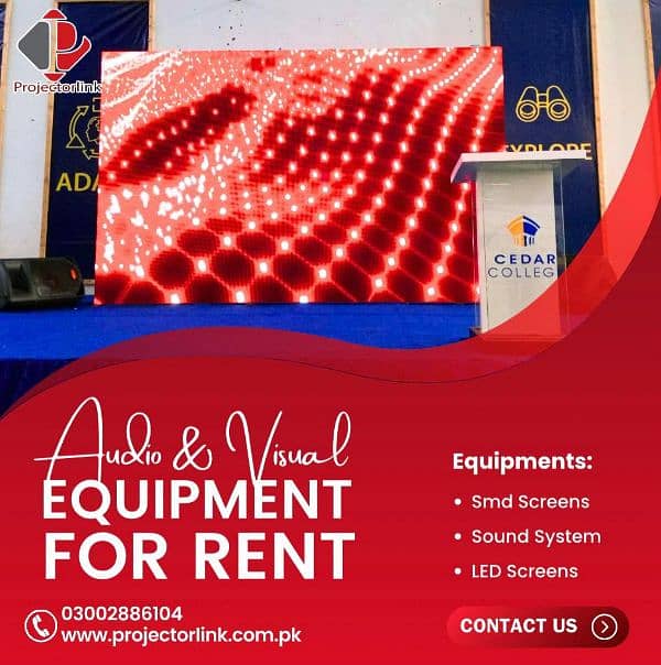 Smd screens  on rental basis on discount in karachi 1