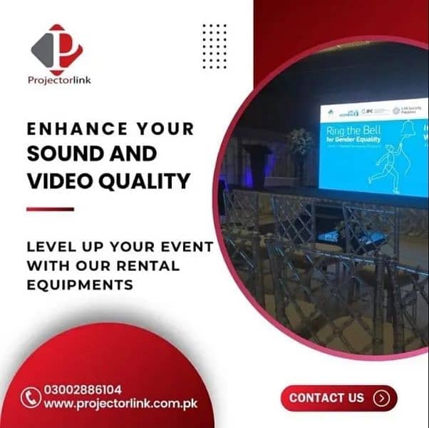 Audio visual equipment rental , smd sound system projector in karachi 1