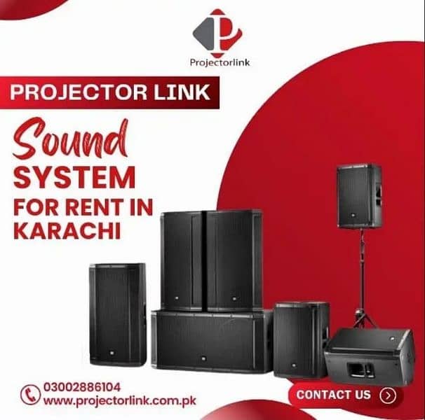 Audio visual equipment rental , smd sound system projectoru 18