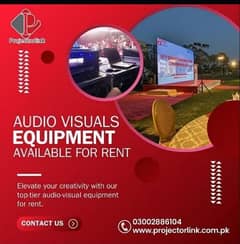 Audio visual equipment rental , smd sound system projectoru