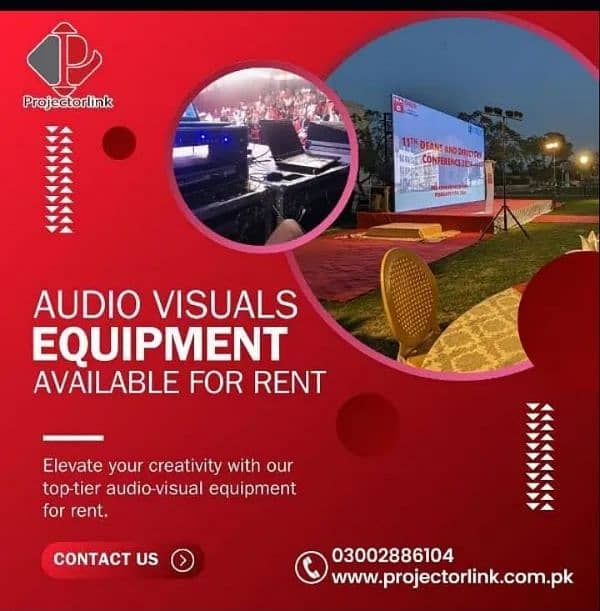 Audio visual equipment rental , smd sound system projectoru 0