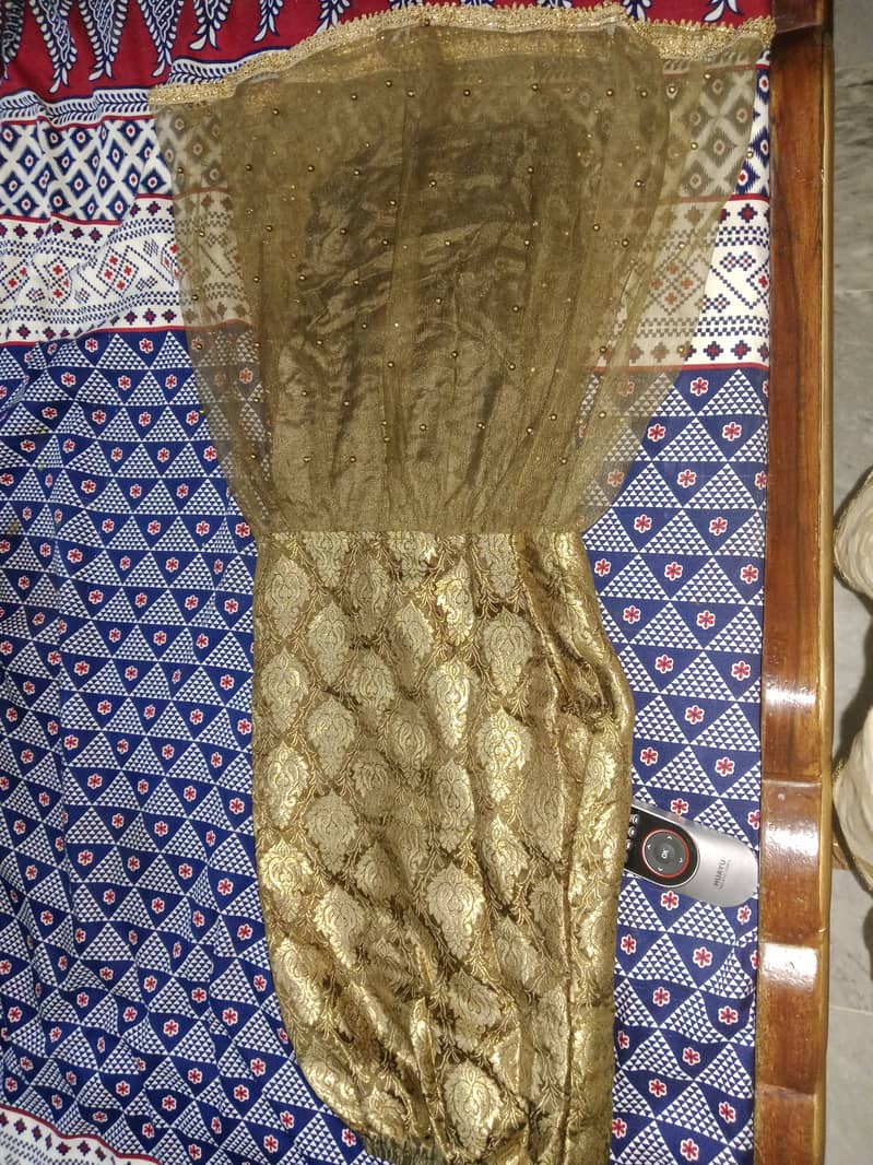 2 dresses in good condition for 5700 Long frock with shara stone work 2