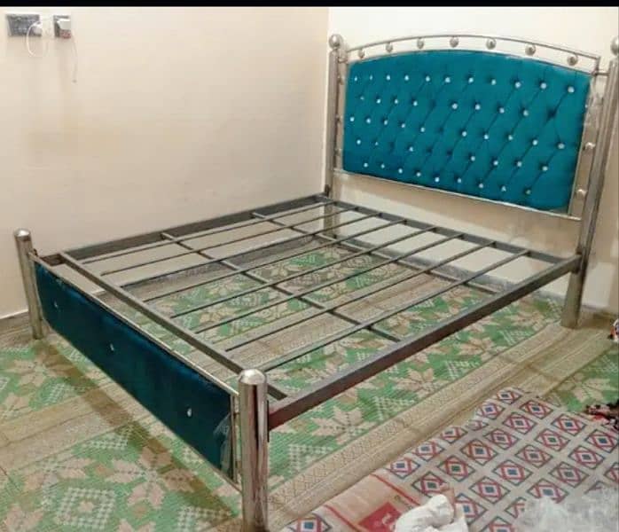 steel bed in fitt condition 1