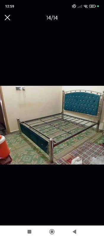 steel bed in fitt condition 3