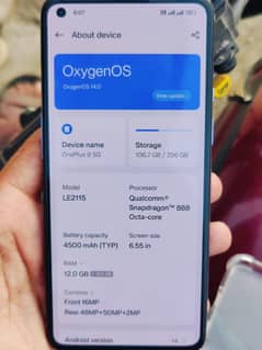 oneplus 9 12/256 dual sim with 65w charger 0