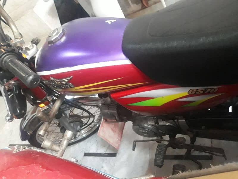 gold star bike only exchange Honda 70 7 Ya8 model 03091167094 whatsap 2