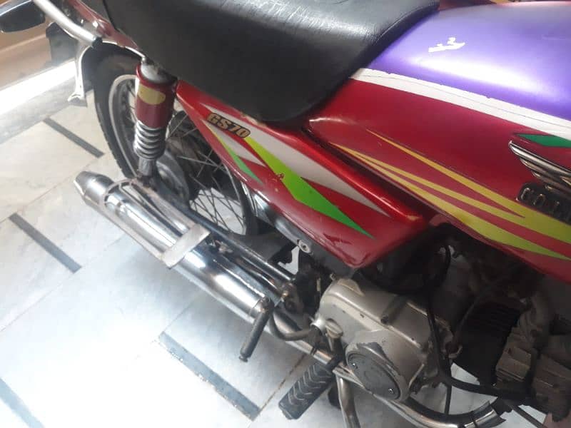 gold star bike only exchange Honda 70 7 Ya8 model 03091167094 whatsap 3