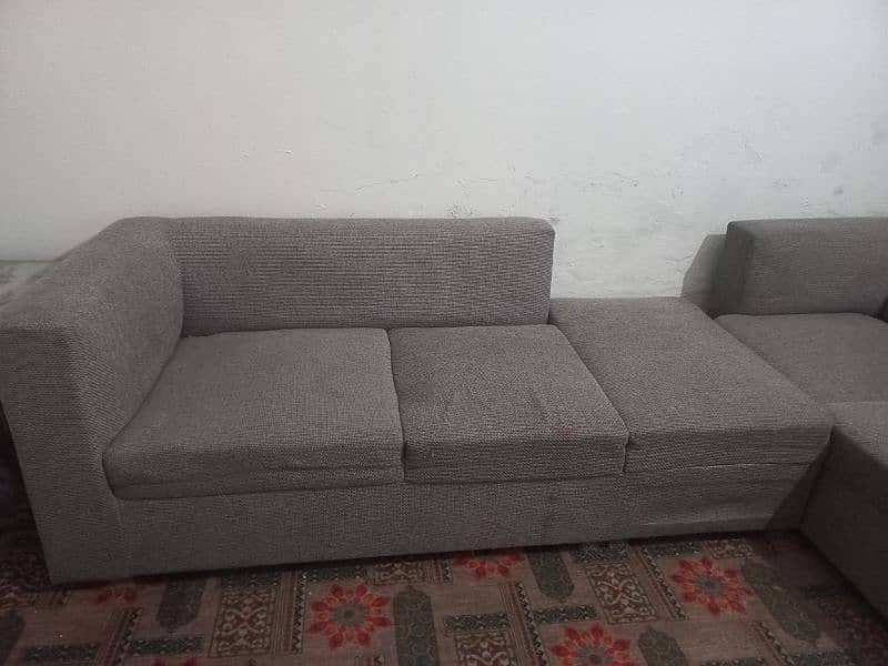 Lshaped sofa with table 2