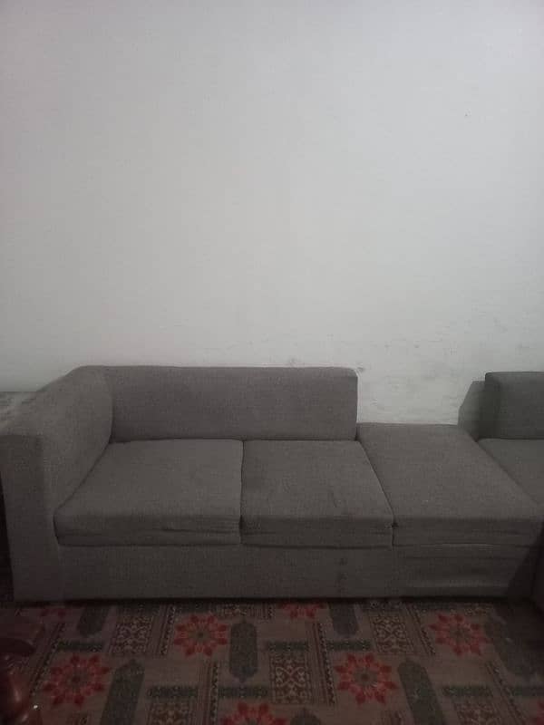 Lshaped sofa with table 5