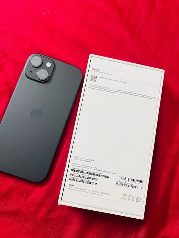 iPhone 15 Black 256 GB - Non PTA - 100% battery health 0