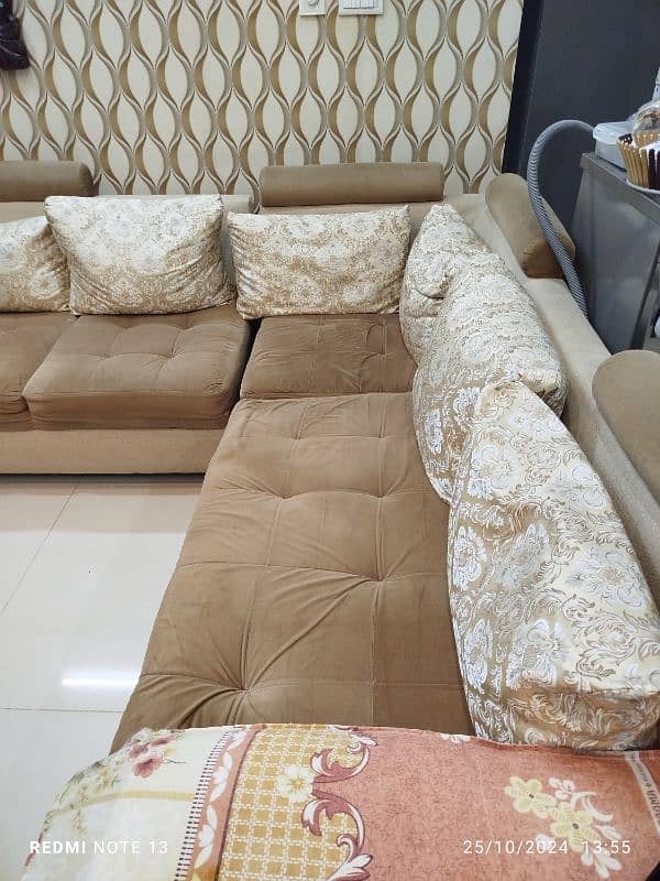 L Shaped sofa 1