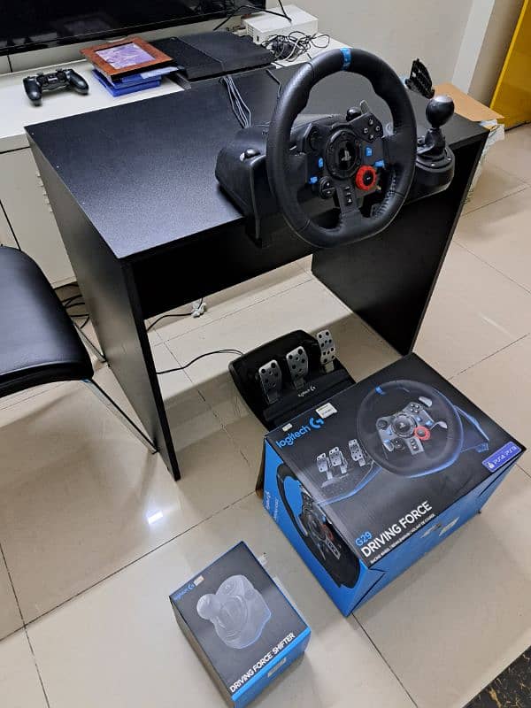 logitech g29 + table+ manual gear 5