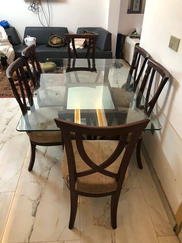 Sheesham wood Dining table for six (Excellent condition) 2