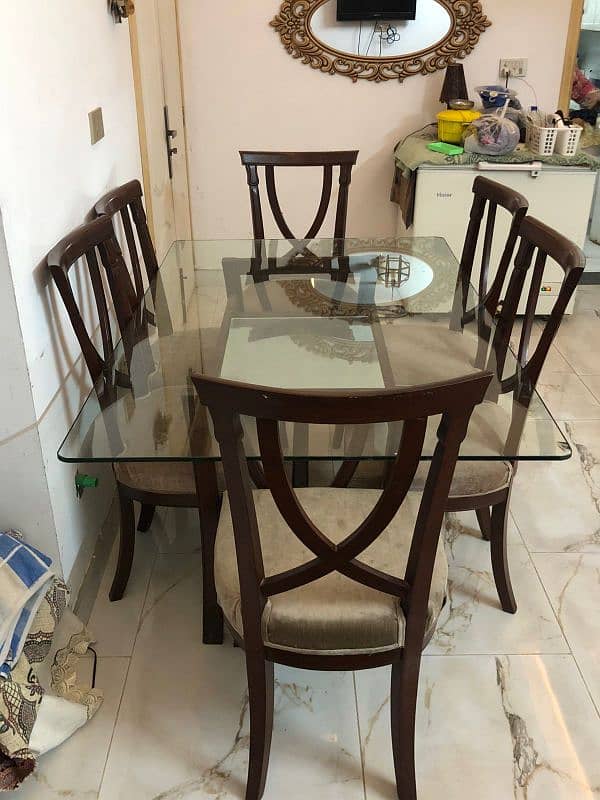 Sheesham wood Dining table for six (Excellent condition) 3