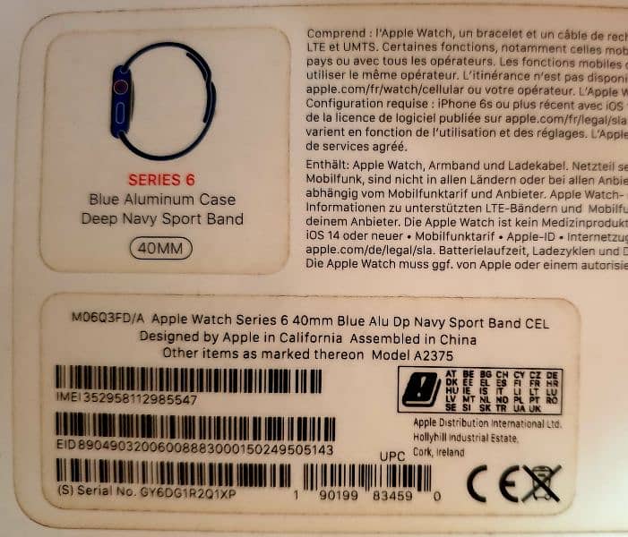 Apple watch series 6 40mm GPS+Cellular 1