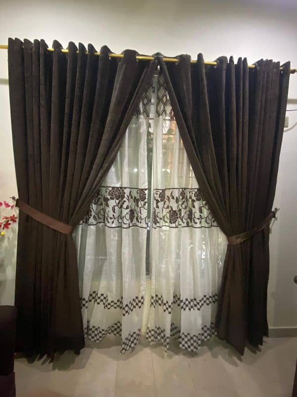 Move out sale sofa curtains center piece center table 5