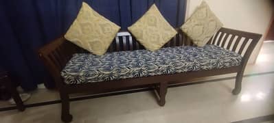 Wooden 5 Seater Sofa Set