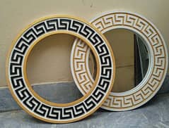 Round Mirror with Frame 2 feet Dia