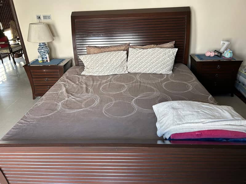 DOUBLE BED SET WOODEN FOR SALE 2