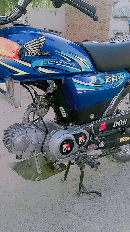 Honda CD 70 for sale blue colour open letter 1