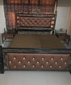 Double bed set dressing side table