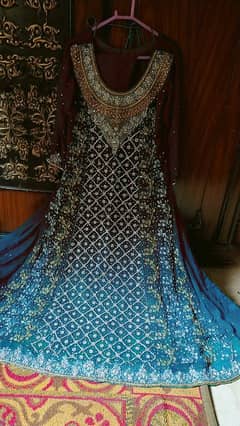 beautiful hand work full heavy stone detailing work dress