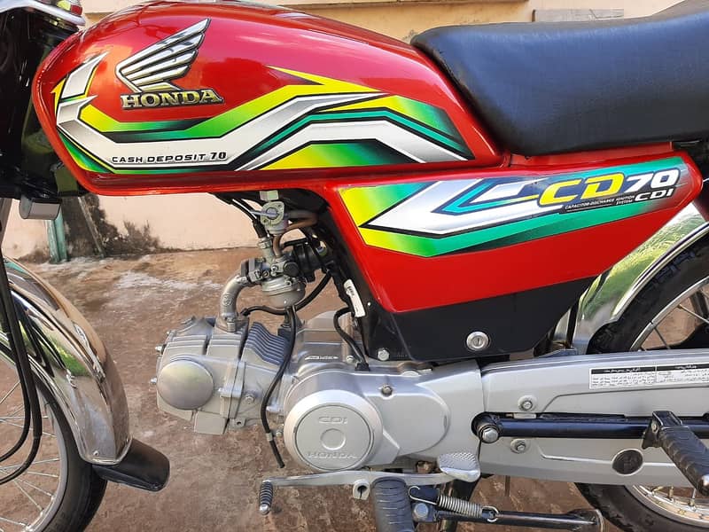 Honda CD 70 2022-23 islamabad number 4