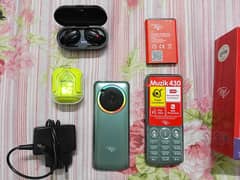 itel Muzik 430 Mobile with Free Earbuds A31 & X5