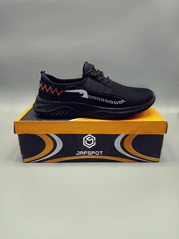 Men's Running Walking Casual Shoes-JF015, Black 0