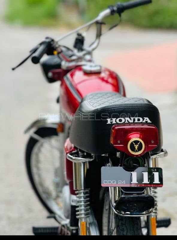 Golden Number 111 Islamabad number Honda 125 model 23 stricker24 1