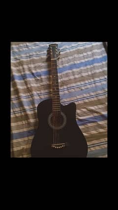 Black tinted aucustic 38 inches guitar for sale