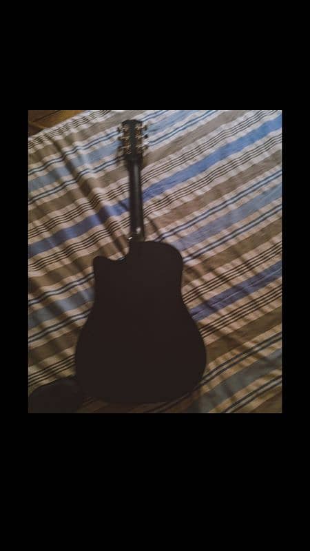 Black tinted aucustic 38 inches guitar for sale 2