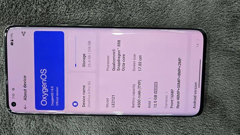 OnePlus 9 pro 12/256 7