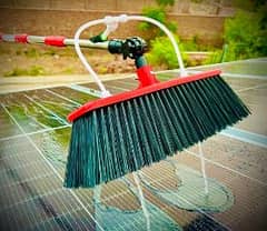 Solar panel cleaner brush with wter flow pipe 10 feet O344,433O726 0