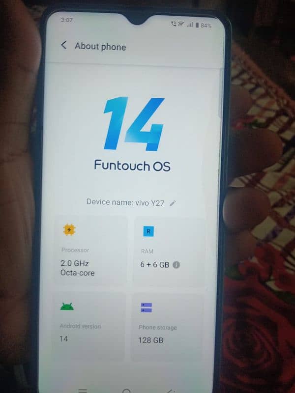 VIVO Y27 6+6=128 Full box 2