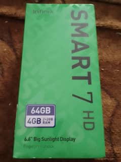 Infinix smart 7 hd 4/64 condition 10/10 10 days used