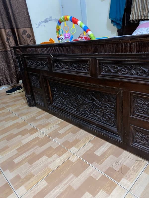 King Size Bed with Side tables and Dressing table 1