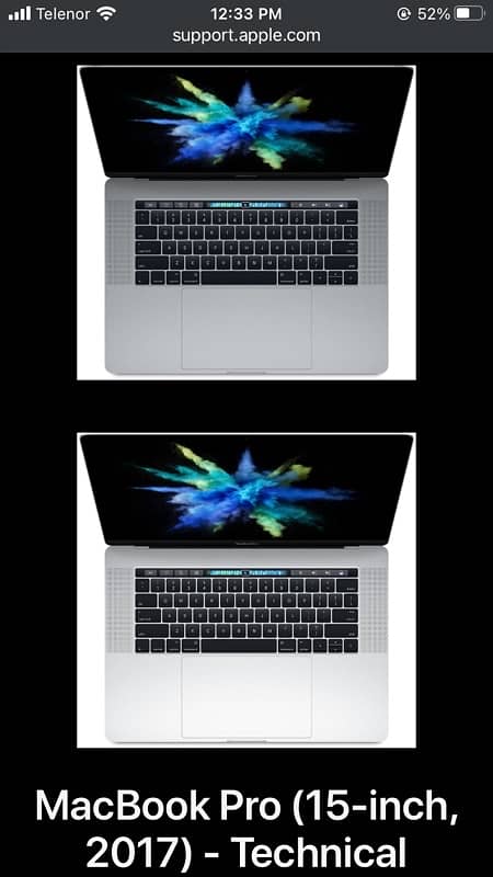 Macbook Pro 2017 15 inch Quad-Core Intel Core i7 16GB ram 256GB SSD 5