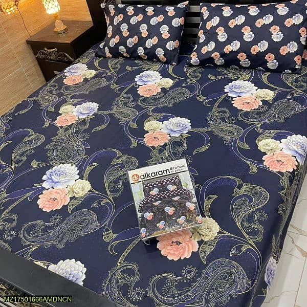 3 Piece Cotton Double Bedsheets 2