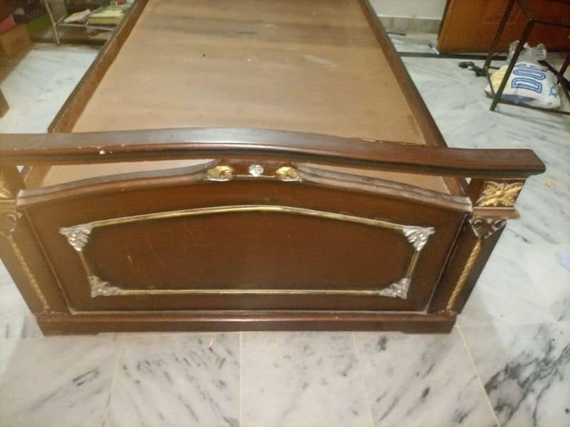 wooden single bed 1