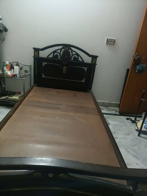 wooden single bed 2