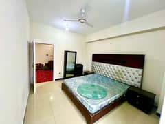 2 BEDROOM FURNISHED FLAT FOR RENT F-17 ISLAMABAD ALL FACILITY AVAIL 0