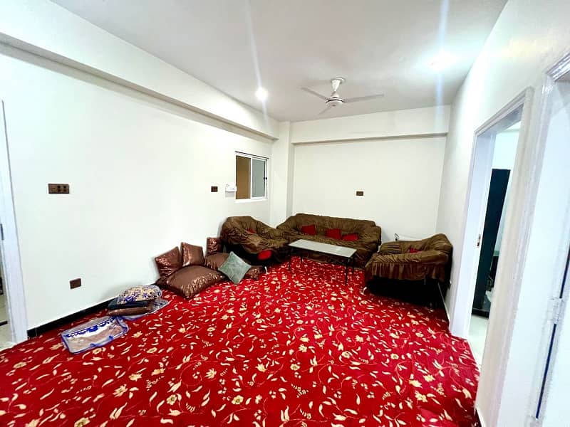 2 BEDROOM FURNISHED FLAT FOR RENT F-17 ISLAMABAD ALL FACILITY AVAIL 5