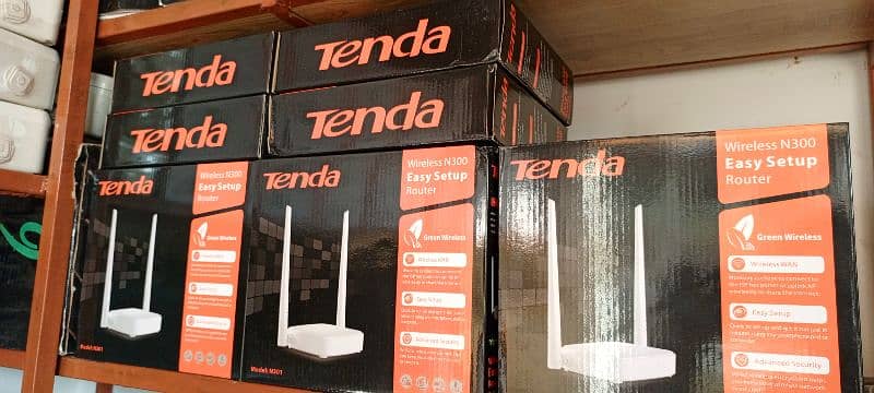 TENDA ROUTER DOBULE ANTINA (N301) 0