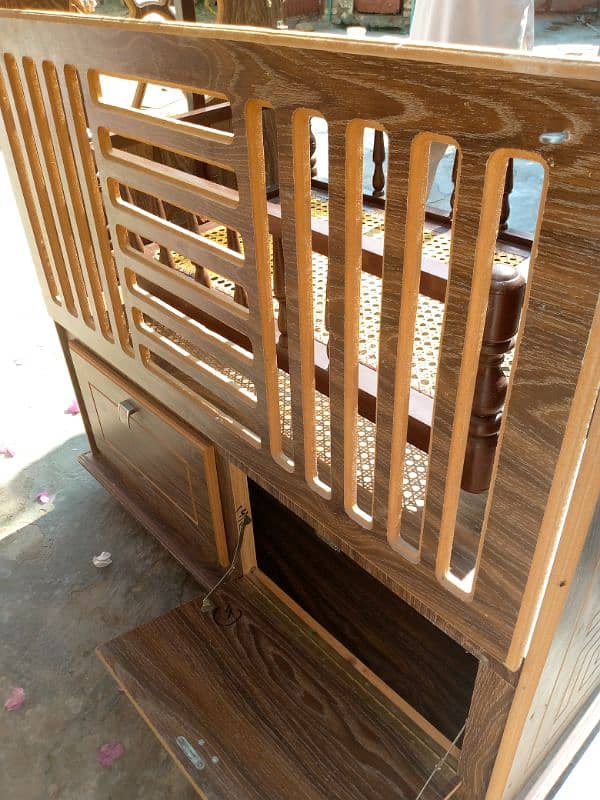 baby cot , wooden cot, baby swing cot,  Jhoola, 3