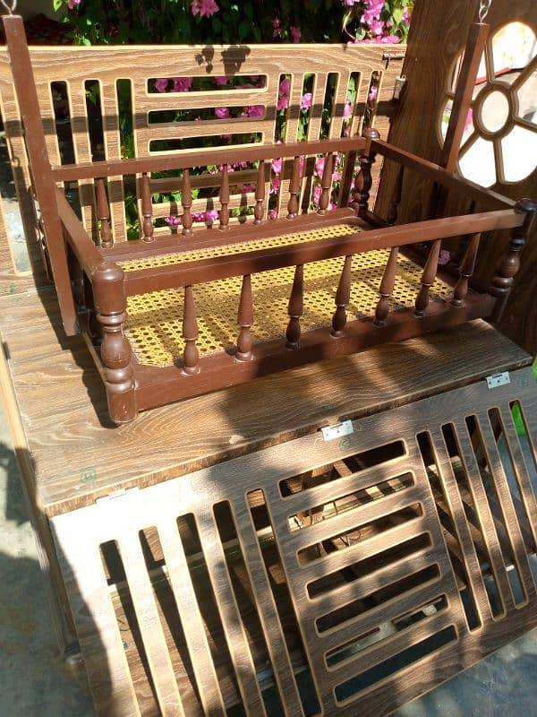 baby cot , wooden cot, baby swing cot,  Jhoola, 7