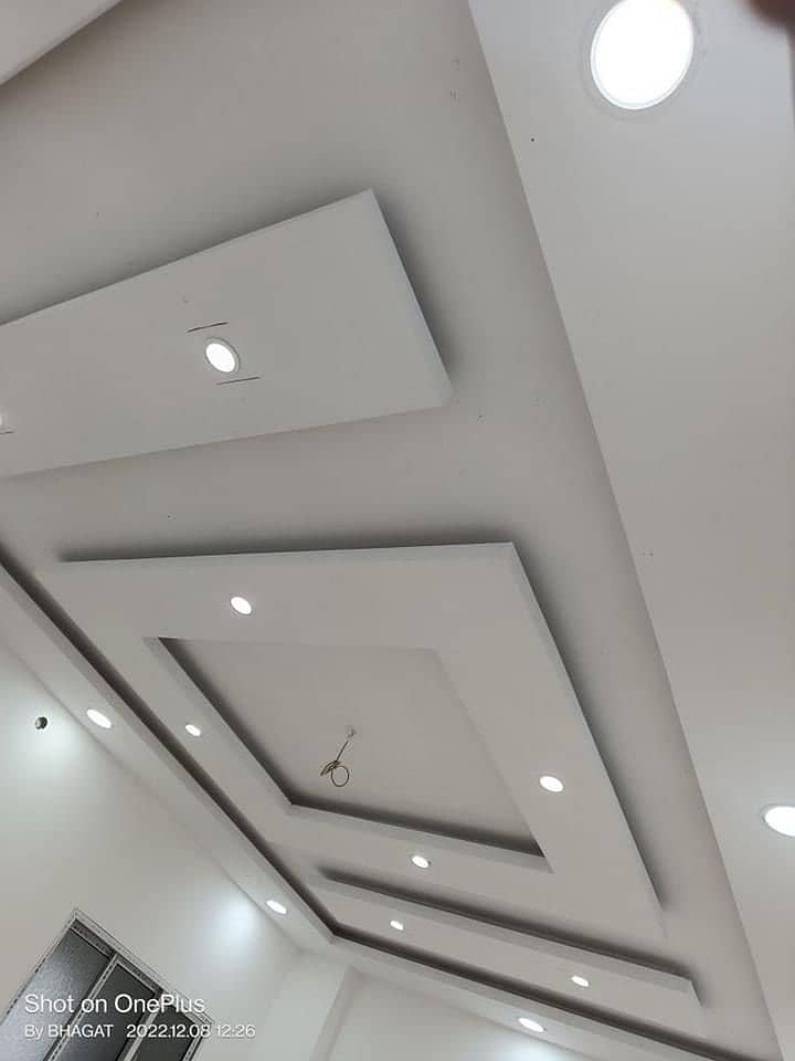 Office ceiling,false ceiling, pop ceiling, Gypsum Panel Ceiling, 18