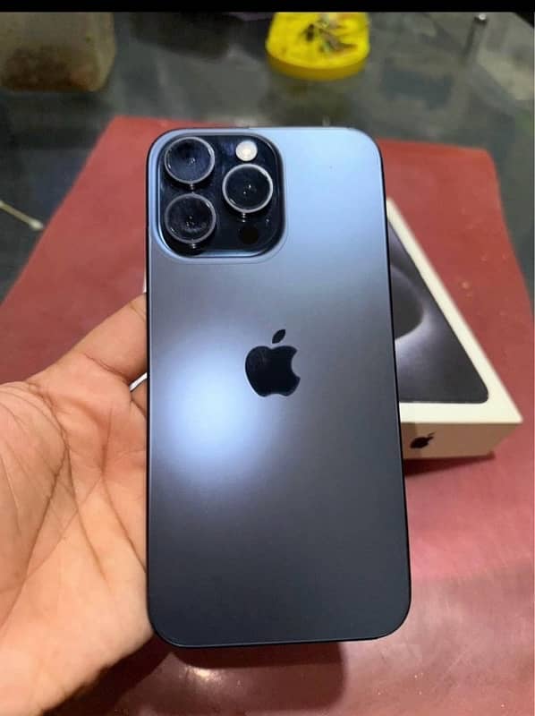 iPhone 15 pro max blue titanium jv 2