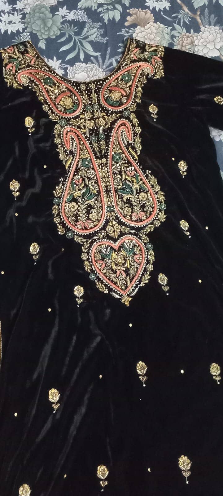 Heavy embroidered dress for sale 4